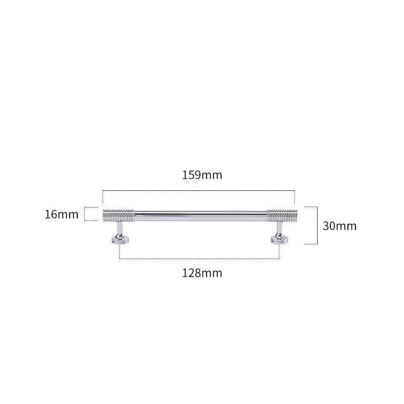 Gold Chrome Polished Gold Spiral Deco Furniture Handles – Modern Kitchen Cabinet and Wardrobe Pulls 9020-C159 Handles