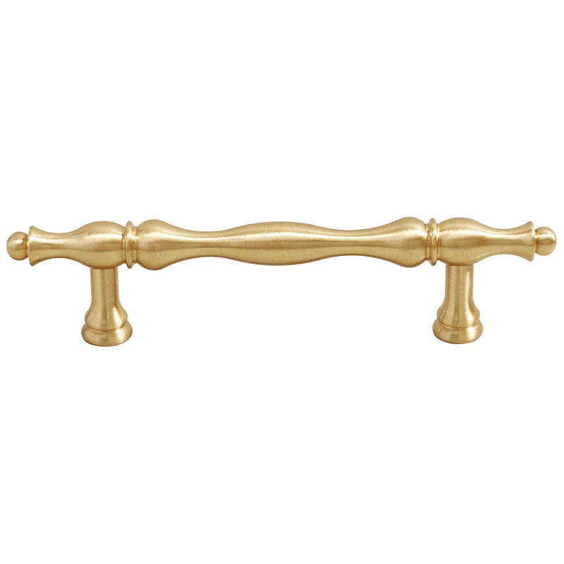Gold Brass Cabinet Bar Handle – American Vintage Drawer Pull and Wardrobe Knob Handles