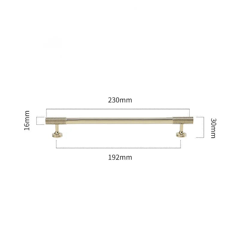 Gold Chrome Polished Gold Spiral Deco Furniture Handles – Modern Kitchen Cabinet and Wardrobe Pulls 9020-PG230 Handles