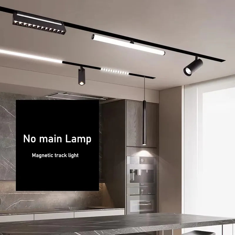 LED Magnetic Folding Spotlight Track Light Industrial Fashion Decor Lamp No Main Light Modern Design Popular Cool