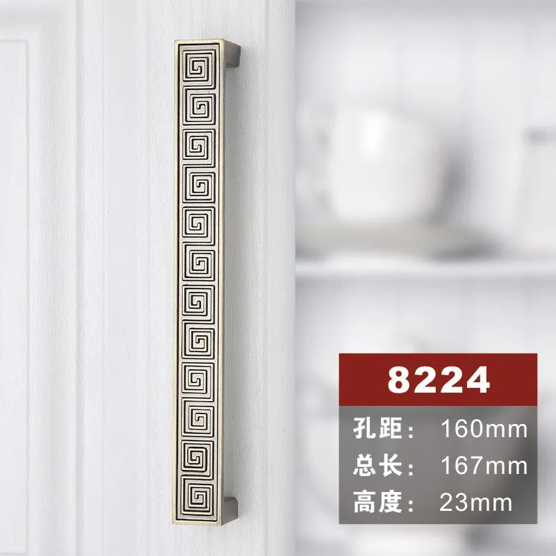 Antique Bronze Cabinet Knobs and Handles – Vintage Furniture Hardware 8224 160mm Handles