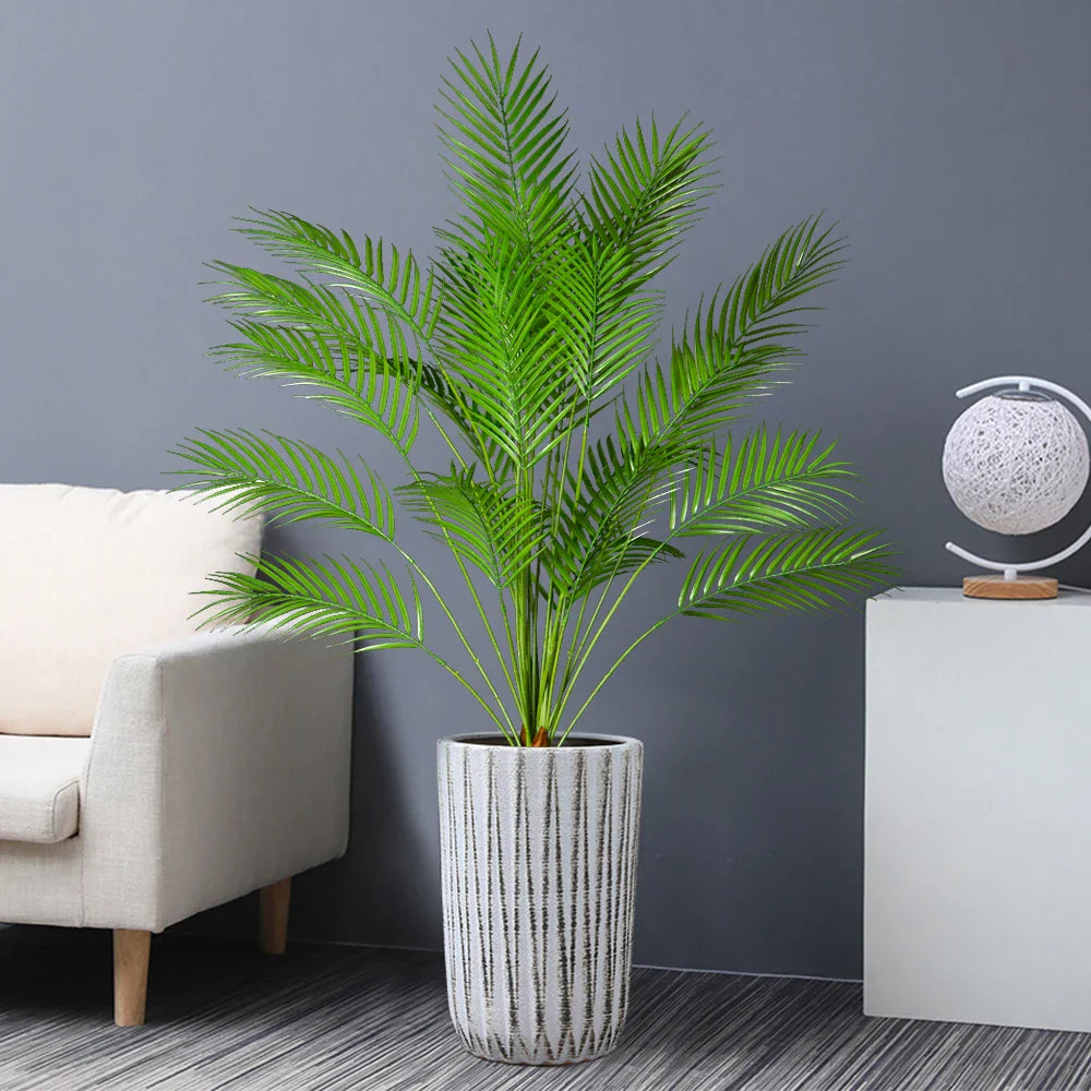 Dlight Decor 120cm Tall Palm Tree Branch with Coconut Leaves for Home and Office Decor