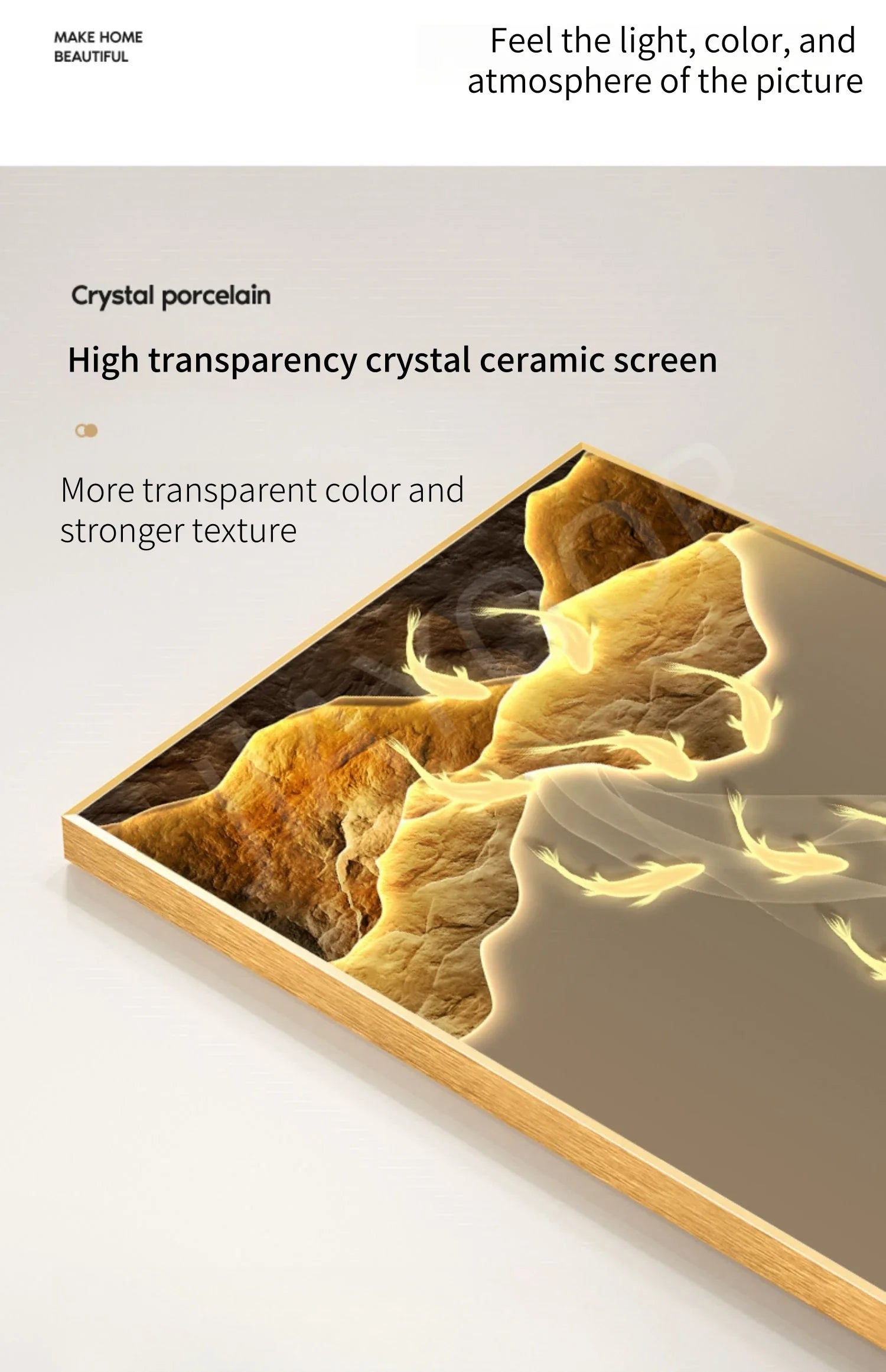 Dlight Decor Wall Clock Lamp with Crystal Glow Wall Art