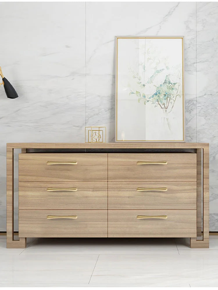 Solid Brass Cabinet Handles – Satin Brass Gold Bar Pulls and Knobs for Drawers and Wardrobes Handles