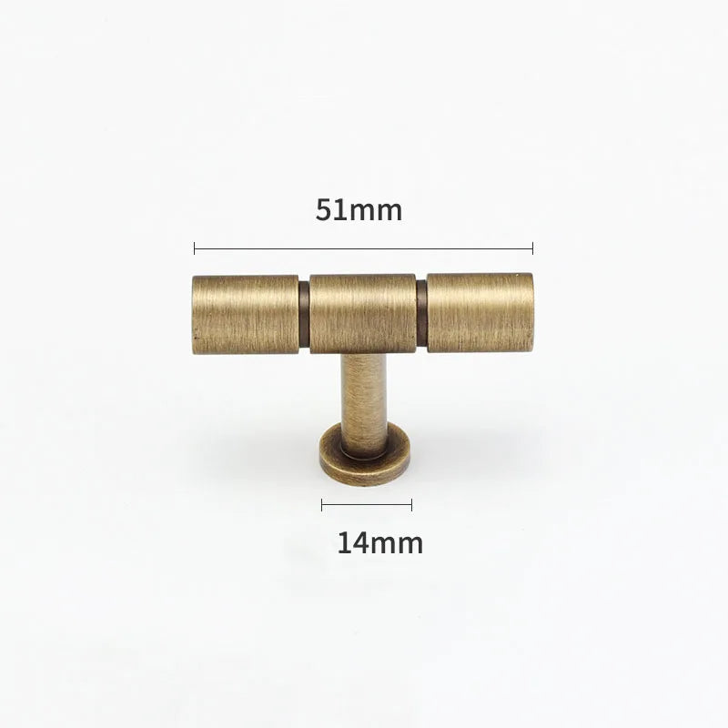Gold and Bronze Brass Wardrobe Handles – Vintage Cabinet Drawer Pulls and Bar Handles bronze 51mm Handles