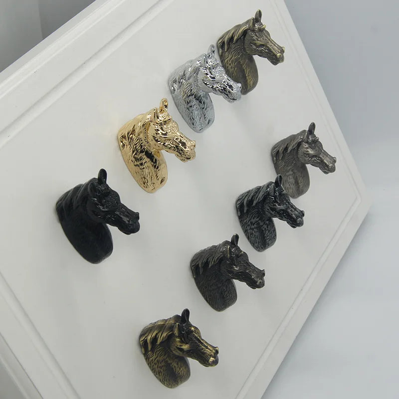 Creative Horse Head Cabinet Knobs Knobs