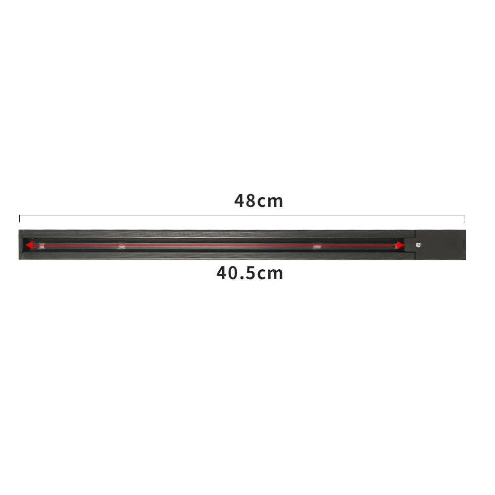 Led Track Light Rails 0.5M 2 Wire 3 Wire Connector Jointer Led Rail For Store Home Spotlight Lighting 0.48m Rail