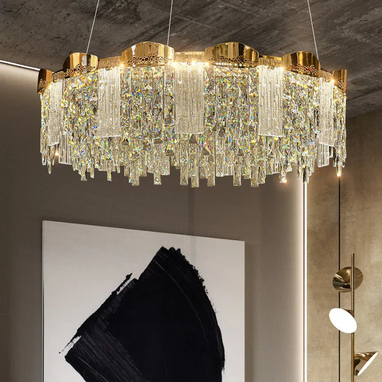 Elegant Modern Circular Crystal Chandeliers - Adding Light Luxury And Creativity To Your Living