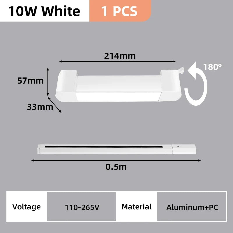 Rail Floodlight LED Clothing Store Track Light Kitchen Balcony Studio Whole Set Led Spot Lamp Home Modern Decoration