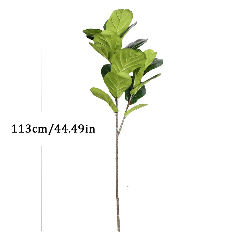 Dlight Decor Tall Ficus Tree for Indoor Outdoor Greenery 113cm 2 Forks