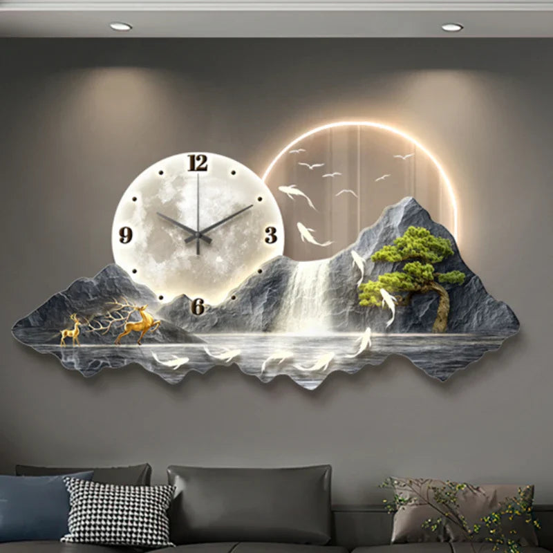 Dlight Decor Nordic Clock Wall Art for Modern Homes Wall Art