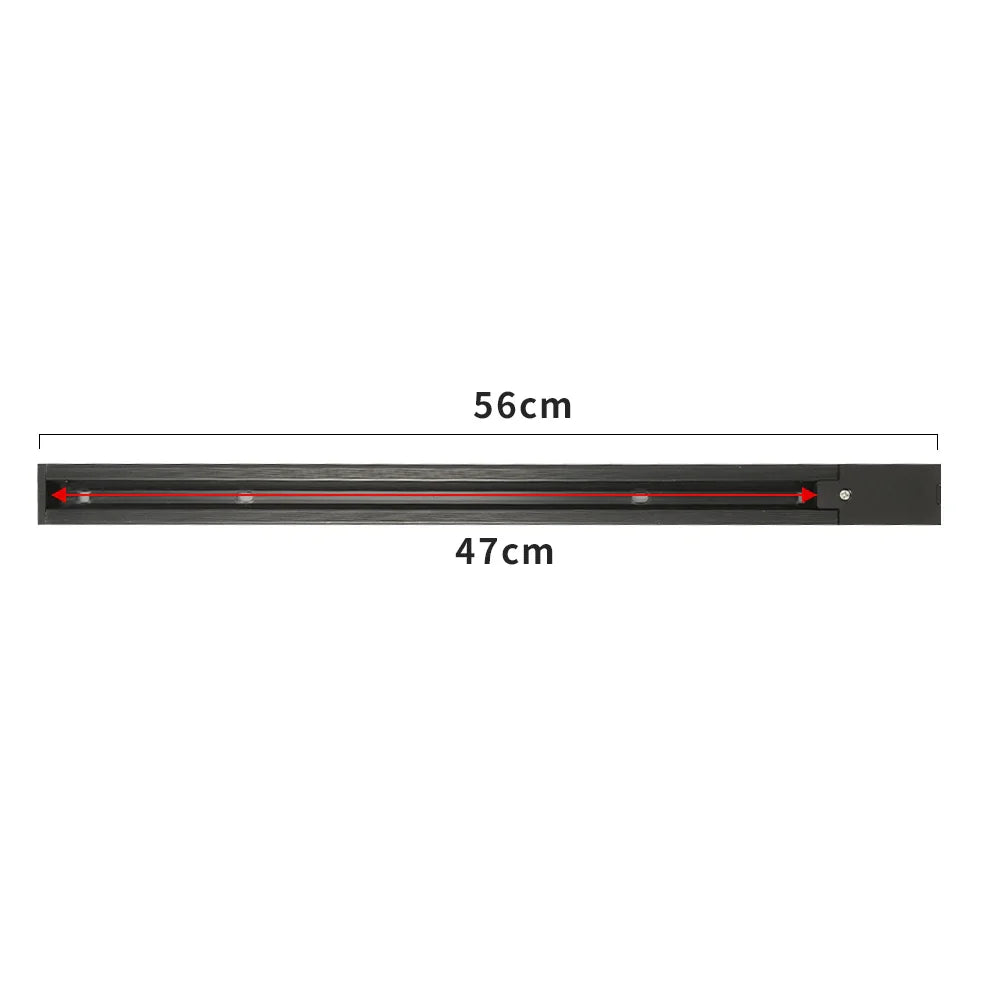 Led Track Light Rails 0.5M 2 Wire 3 Wire Connector Jointer Led Rail For Store Home Spotlight Lighting 0.56m Rail