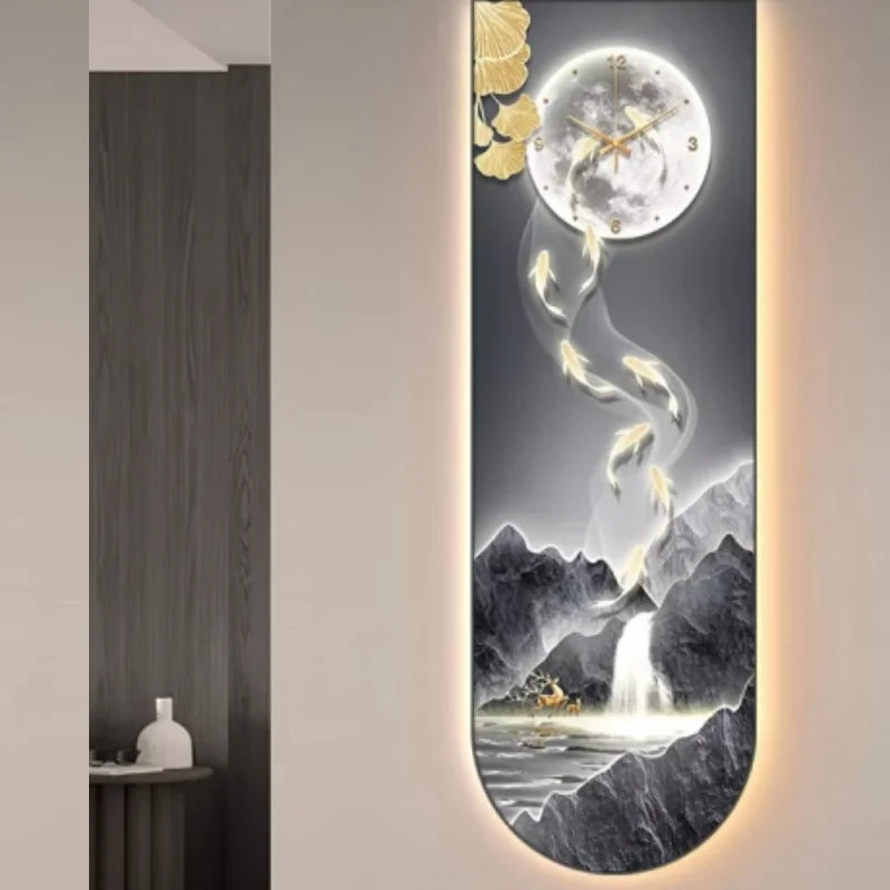 Dlight Decor Luminous Wall Clock with Elegant Glow Wall Art