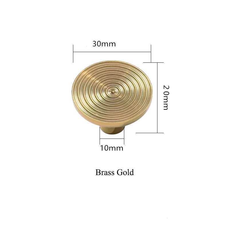 Gold Chrome Polished Gold Spiral Deco Furniture Handles – Modern Kitchen Cabinet and Wardrobe Pulls BB knob Handles