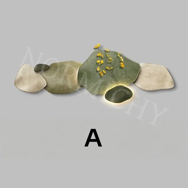 Dlight Decor 3D Nine Fish Wall Lamp Mural Art A / 120x40cm Wall Art