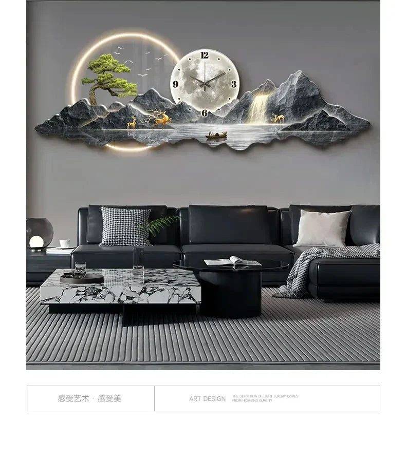 Dlight Decor Silent LED Wall Clock in Nordic Style wall Art