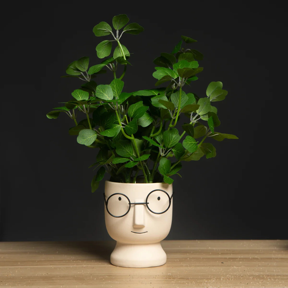 Dlight Decor 33cm Four Leaf Clover Plant with Bell Tree Leaves for Home and Party Decor