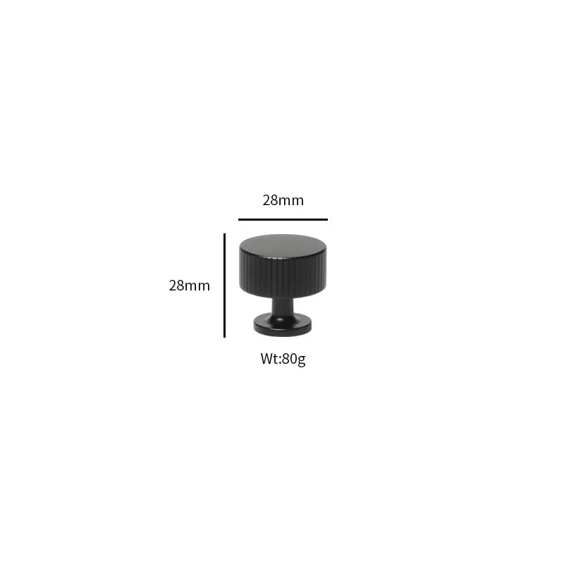 Black Vertical Line Brass Furniture Handles – Cabinet Drawer Knobs and Wardrobe Pulls small knob Handles