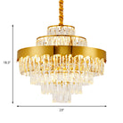 Alessandra Gold Cascade: Crystal Elegance For Your Dining Room Chandelier