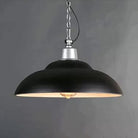 Adalynn Industrial Pendant: Dual Shades & Vintage Charm (Black Green Pendant Lighting