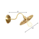 Parker Adjustable Brass Gooseneck Reading Lamp