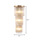 Elevate Your Space With The Luxurious Gold Crystal Wall Sconce