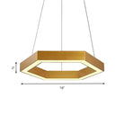 Jordyn Modern Gold Hexagon Pendant Light