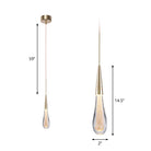 Modern Elegance Meets Brilliance: The Gold Led Waterdrop Pendant Light