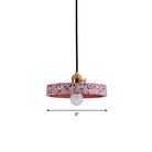 Daniela Modern Terrazzo Pendant - Adjustable Hanging Light With Rotary Switch