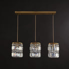 Modern Elegance Meets Warmth: Gold Crystal Pendant Light