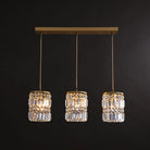 Modern Elegance Meets Warmth: Gold Crystal Pendant Light