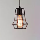 Catherine - Adjustable Industrial Pendant Light With Metal Cage (Various Shapes)
