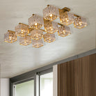 Anya’s Modern Crystal Chandelier - Square Design Ceiling Light