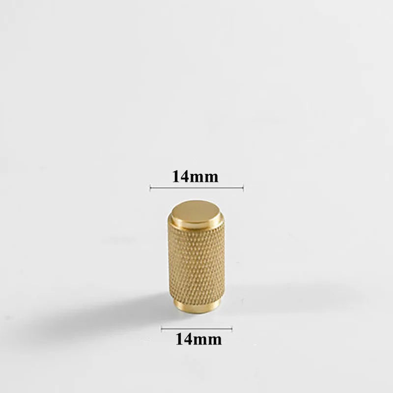 Cutting Diamond Knurled Brass Cabinet Handles – Textured Wardrobe Pulls and Drawer Knobs BB Knob Handles