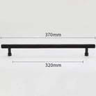 Gold and Black Brass T-Bar Handles – Straight Line Cabinet Pulls and Wardrobe Knobs TB9013-B370 Handles