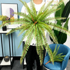 Dlight Decor 65cm Tropical Persian Palm Fern with Hanging Leaves L 65cm 30Leaves