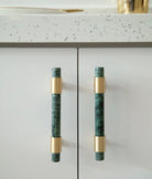 Natural Stone Cabinet Handles – Brass and Marble Wardrobe Knobs for Nordic Furniture Handles