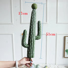 Dlight Decor 43cm Desert Cactus Plant with Foam Thorn Ball for Home and Garden Decor