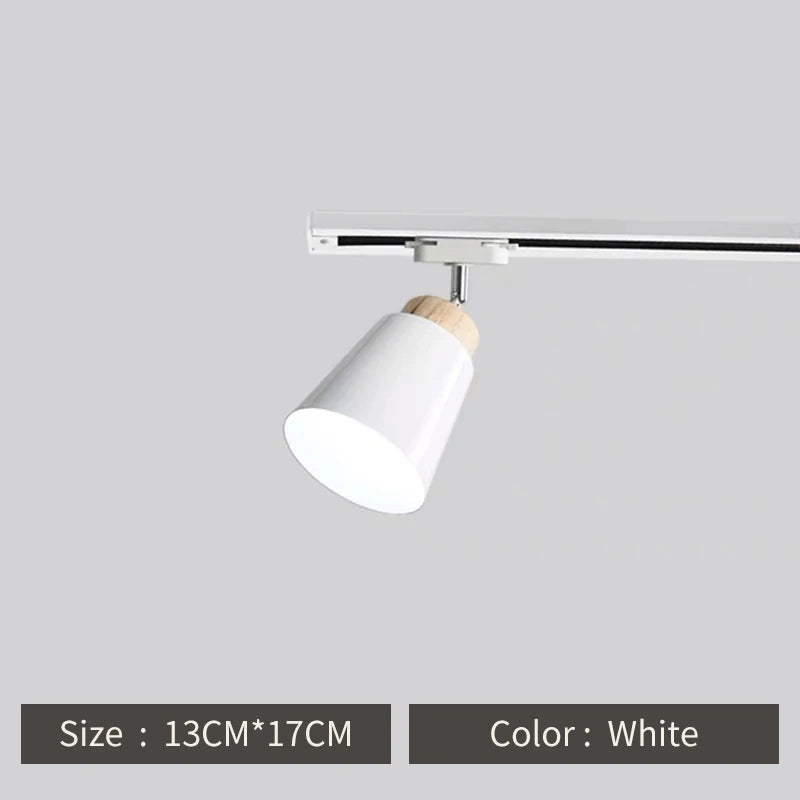 Macaron Nordic Track Light Modern COB Rail Spotlight Living Room Restaurant Wooden Ceiling Lights Commercial Shop Light