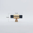 Natural Stone Cabinet Handles – Brass and Marble Wardrobe Knobs for Nordic Furniture black Handles