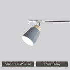 Macaron Nordic Track Light Modern COB Rail Spotlight Living Room Restaurant Wooden Ceiling Lights Commercial Shop Light