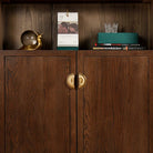 Brass Shell Drawer Knobs – Nordic Antique Round Cabinet Handles for TV Stands and Wine Cases 80x40mm knob