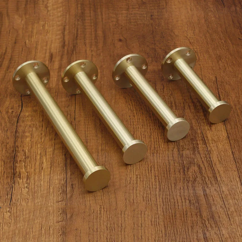 Solid Brass Cabinet Leg – Gold Furniture Feet for Kitchen TV Stands and Cupboards Cabinet Legs