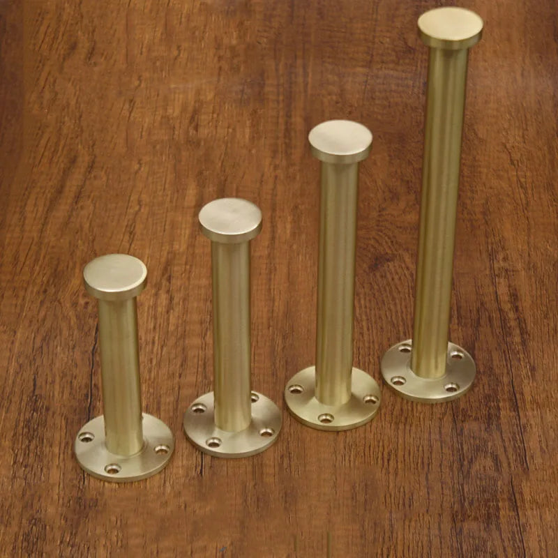 Solid Brass Cabinet Leg – Gold Furniture Feet for Kitchen TV Stands and Cupboards Cabinet Legs