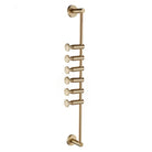 European Brass Wall Hook – 60cm Towel and Cloth Hanger for Bedroom and Washroom Storage 6-hooks wall Hook
