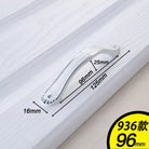 European Ivory White Cabinet Handle – Elegant Zinc Alloy Drawer Pulls for Dressers Closets and Cupboards (96mm) 936-96