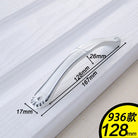 European Ivory White Cabinet Handle – Elegant Zinc Alloy Drawer Pulls for Dressers Closets and Cupboards (96mm) 936-128