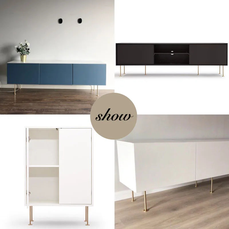 Solid Brass Cabinet Leg – Gold Furniture Feet for Kitchen TV Stands and Cupboards Cabinet Legs