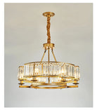 Zoe’s K9 Crystal Modern Glass Chandelier - Copper Luxury Hanging Lamp Chandelier