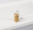 Solid Brass Knurled Cabinet Handles – Gold and Black Wardrobe Knobs and Drawer Pulls G 20mm Handles